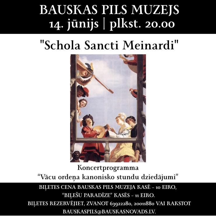 Image of the event "Ansambļa “Schola Sancti Meinardi” koncerts Bauskas pils tornī"