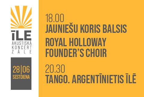 Izrādes "Vasaras koncerti ĪLĒ | Nr. 1 | JAUNIEŠU KORIS BALSIS | ROYAL HOLLOWAY FOUNDERS CHOIR" attels