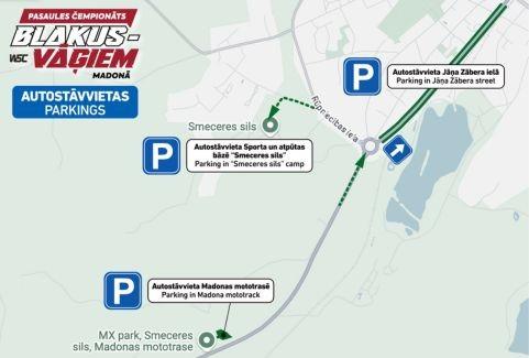 Galerijas bilde 1: P3 AUTOSTĀVVIETA 16.08-17.08 JĀŅA ZĀBERA IELĀ | PČ blakusvāģu motokrosā Madonā ietvaros
