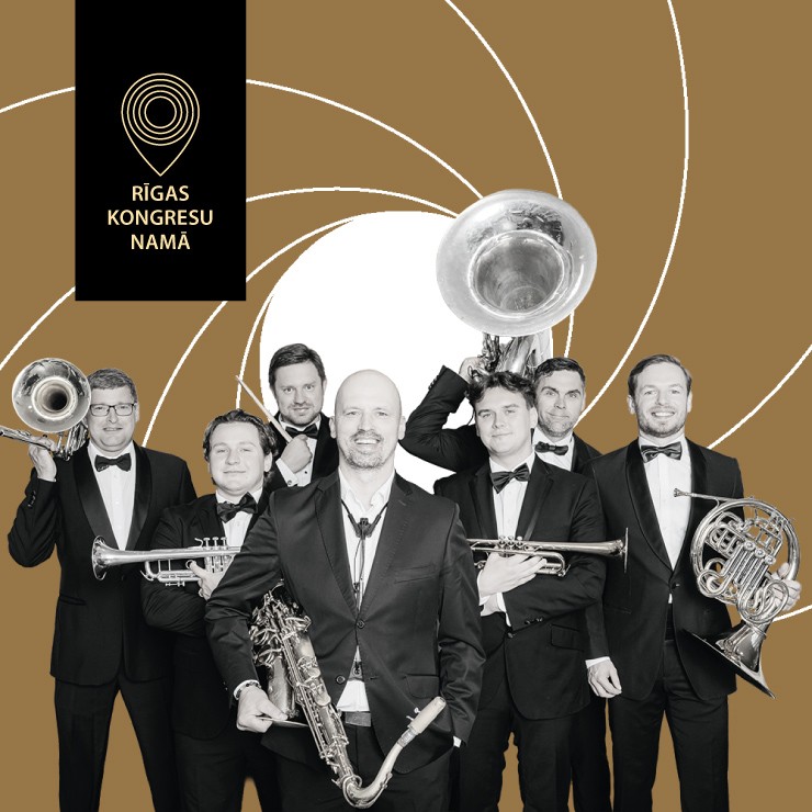 Izrādes "LNSO KAMERMŪZIKA. LATVIAN BRASS, GINTS PABĒRZS UN DŽEIMSS BONDS" attels