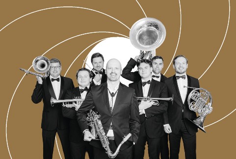 Izrādes "LNSO KAMERMŪZIKA. LATVIAN BRASS, GINTS PABĒRZS UN DŽEIMSS BONDS" attels