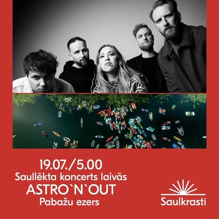 Izrādes "Saullēkta koncerts laivās Pabažu ezerā | ASTRO'N'OUT" attels
