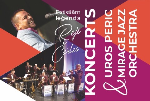 Izrādes "Mirage Jazz Orchestra & Uros Peric (Slovēnija) koncerts “Patiešām leģenda. Rejs Čārlzs”" attels