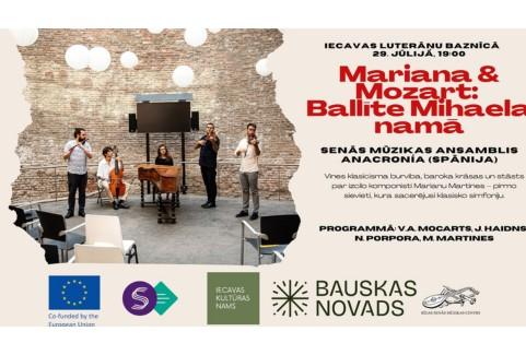 Izrādes "MARIANA & MOZART: Ballīte Mihaila namā" attels