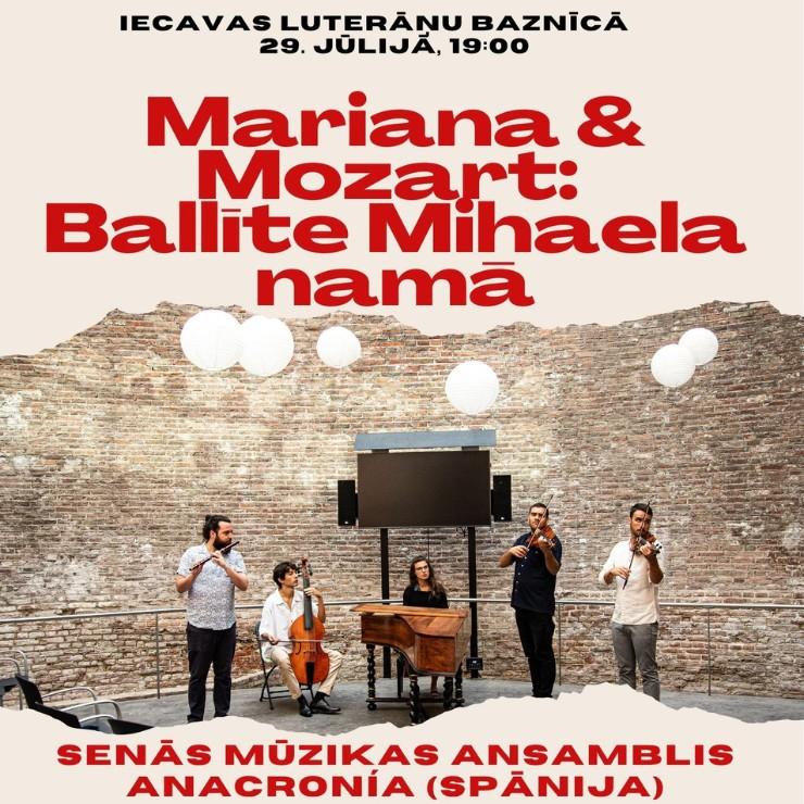Izrādes "MARIANA & MOZART: Ballīte Mihaila namā" attels