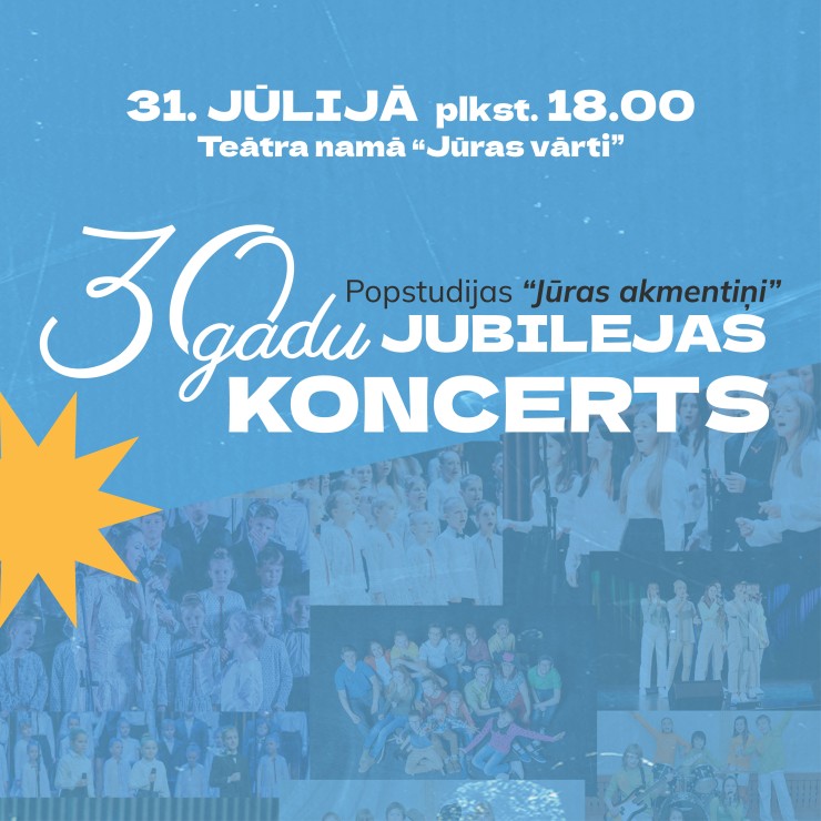 Izrādes "Popstudijas "Jūras akmentiņi" 30 gadu jubilejas koncerts" attels