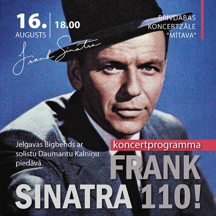 Izrādes "Jelgavas Bigbends un Daumants Kalniņš koncertprogrammā “FRANK SINATRA 110!”" attels