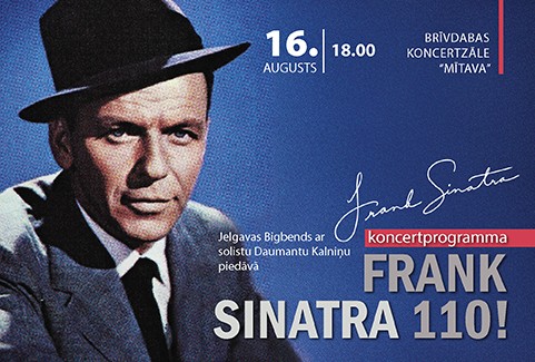 Izrādes "Jelgavas Bigbends un Daumants Kalniņš koncertprogrammā “FRANK SINATRA 110!”" attels