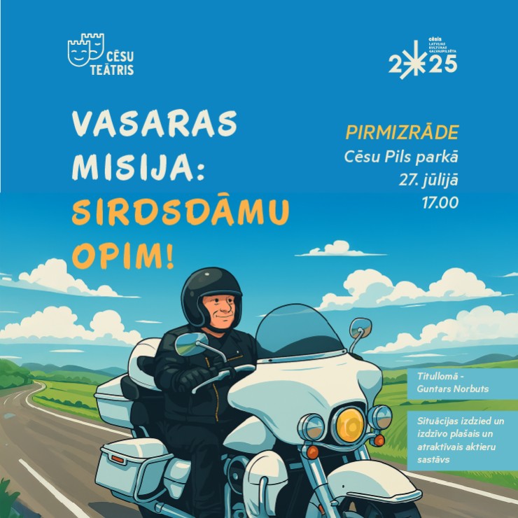 Izrādes "VASARAS MISIJA – SIRDSDĀMU OPIM!" attels