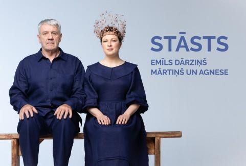 Izrādes "STĀSTS. Emīls Dārziņš, Mārtiņš un Agnese." attels