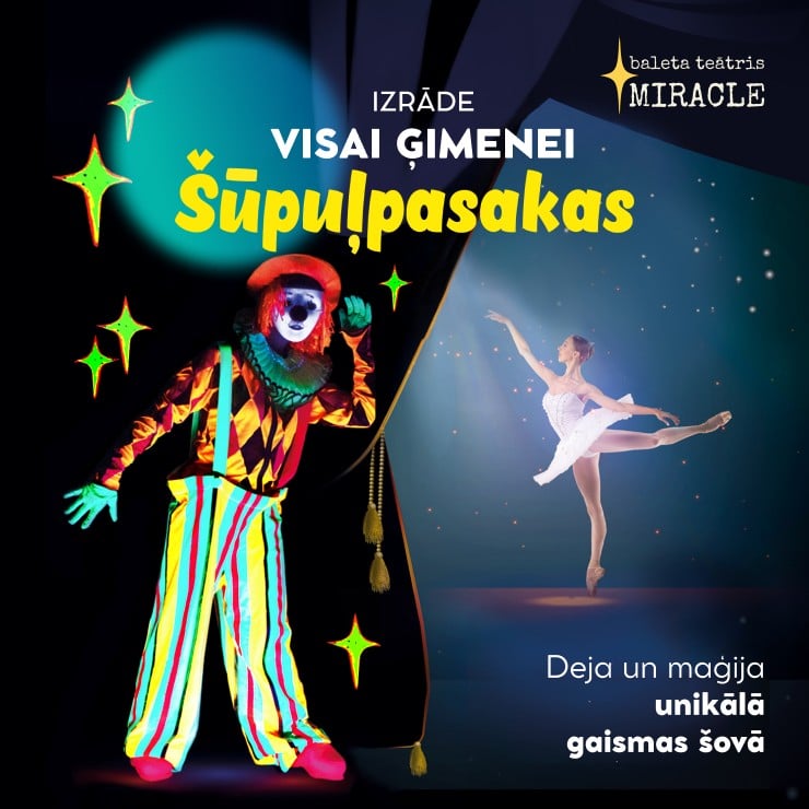 Izrādes "Deju izrāde: Šūpuļpasakas / Lullaby Magic" attels