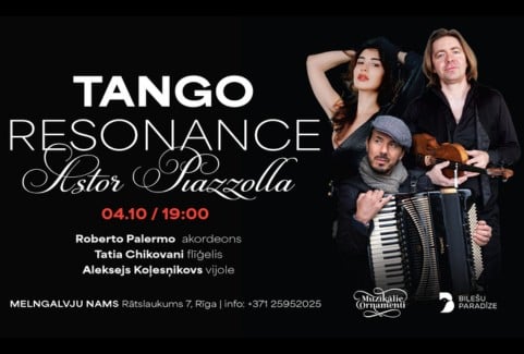 Izrādes "TANGO RESONANCE — Astora Pjacollas mūzikas vakars" attels