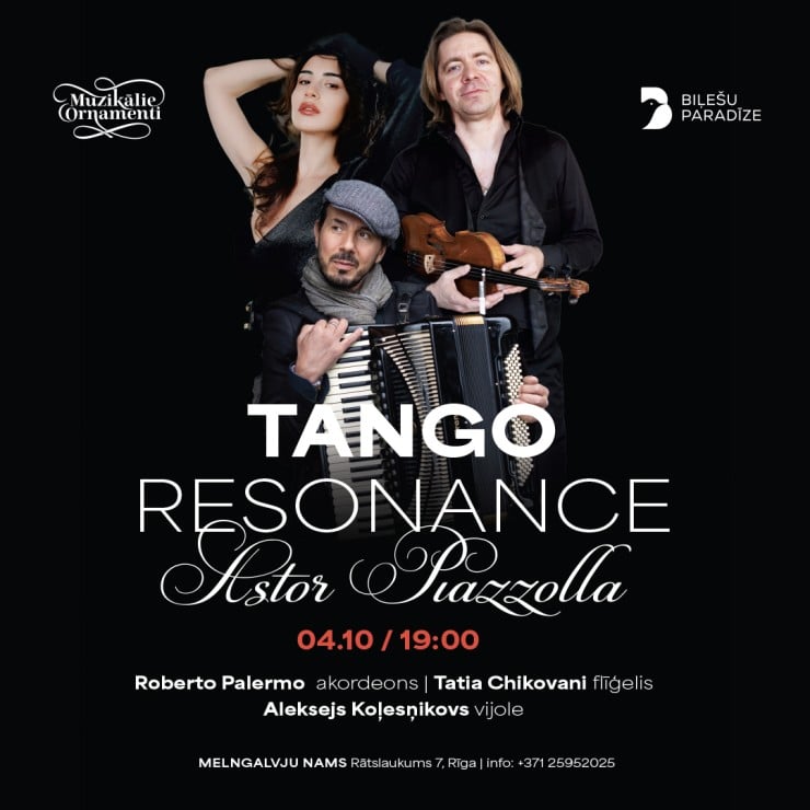 Izrādes "TANGO RESONANCE — Astora Pjacollas mūzikas vakars" attels