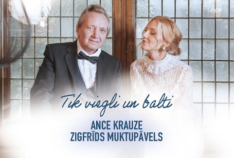Izrādes "TIK VIEGLI UN BALTI | Ance Krauze un Zigfrīds Muktupāvels Ziemassvētkos" attels