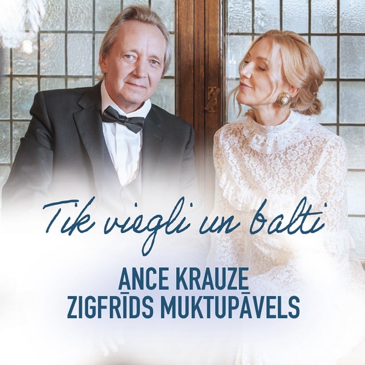 Izrādes "TIK VIEGLI UN BALTI | Ance Krauze un Zigfrīds Muktupāvels Ziemassvētkos" attels