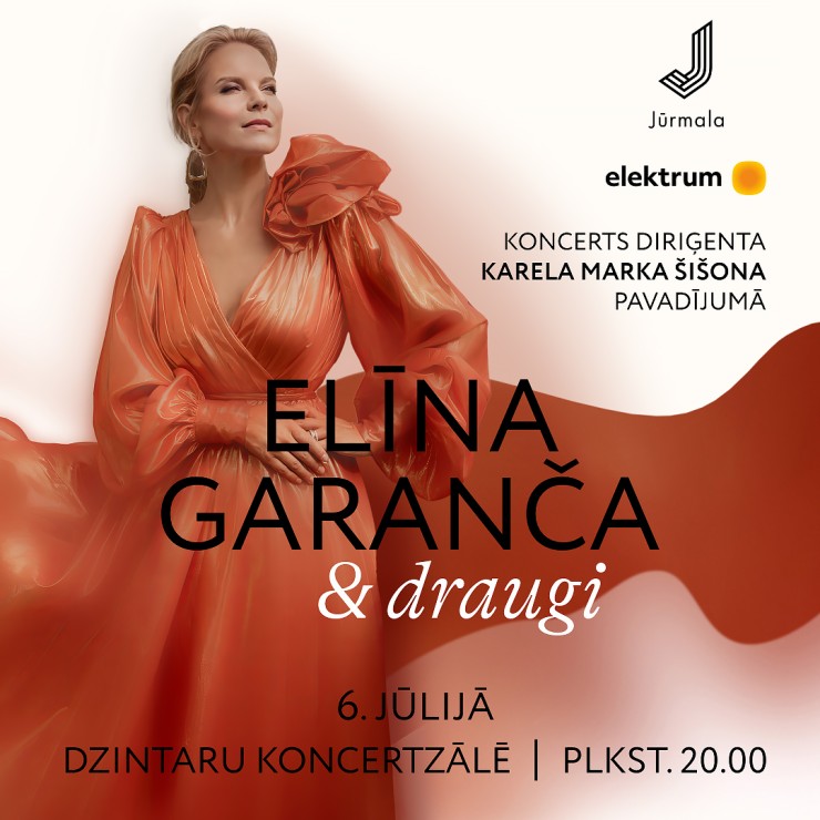 Image of the event "ELĪNAS GARANČAS UN DRAUGU JUBILEJAS KONCERTS​  Diriģents KARELS MARKS ŠIŠONS"