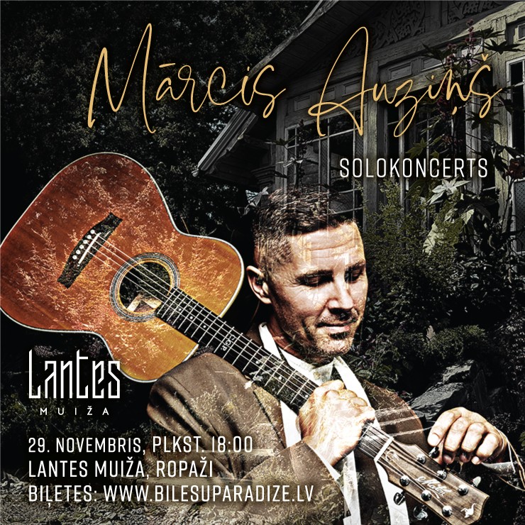 Izrādes "Ģitārista Mārča Auziņa solokoncerts Lantes muižā" attels