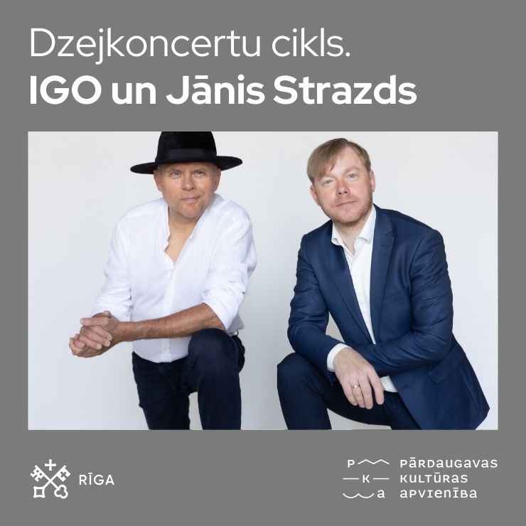 Izrādes "Dzejkoncertu cikls. IGO un Jānis Strazds" attels