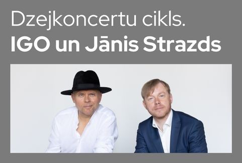 Izrādes "Dzejkoncertu cikls. IGO un Jānis Strazds" attels