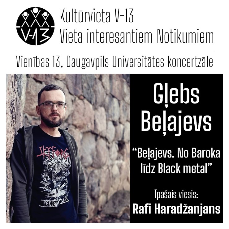 Izrādes "Beļajevs. No Baroka līdz Black metal" attels
