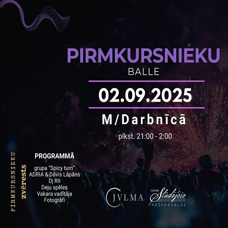 Izrādes "JVLMA Pirmā kursa zvēresta balle 2025" attels