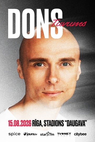 Biļetes uz DONS | TUVUMS Rīga, Augšiela 1 2026. gada 15. augusts, sestdiena, 20:00 BTA Daugavas Stadions
