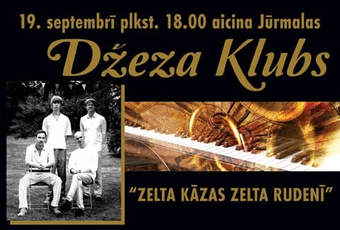 Izrādes "“ZELTA KĀZAS ZELTA RUDENĪ” Aicina Jūrmalas Džeza klubs!" attels