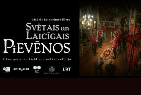 Izrādes "Kinoseanss | SVĒTAIS UN LAICĪGAIS PIEVĒNOS" attels