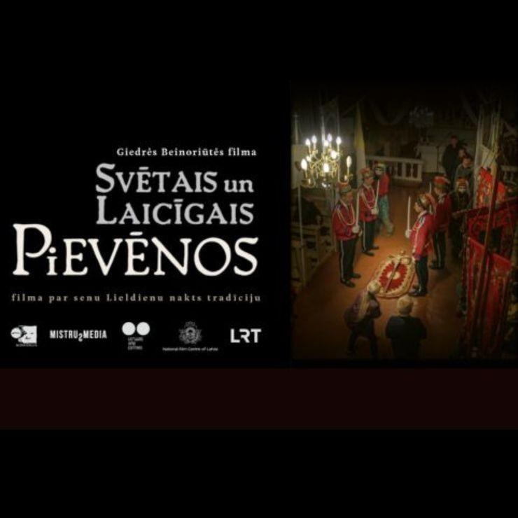 Izrādes "Kinoseanss | SVĒTAIS UN LAICĪGAIS PIEVĒNOS" attels