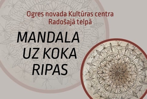 Izrādes "Meistarklase MANDALA UZ KOKA RIPAS" attels