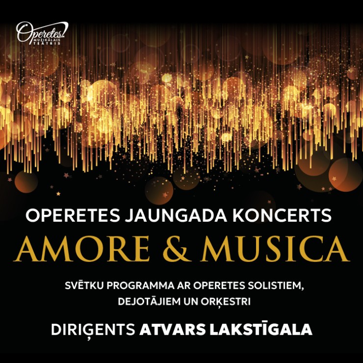 Izrādes "Operetes Jaungada koncerts | AMORE & MUSICA" attels