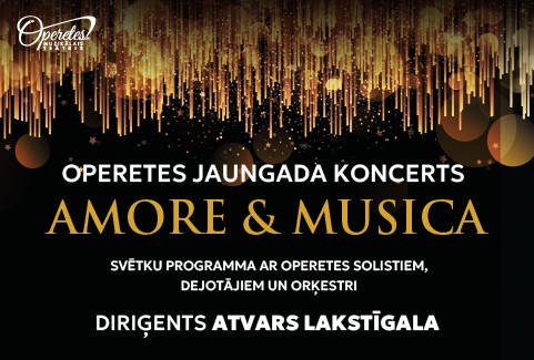 Izrādes "Operetes Jaungada koncerts | AMORE & MUSICA" attels