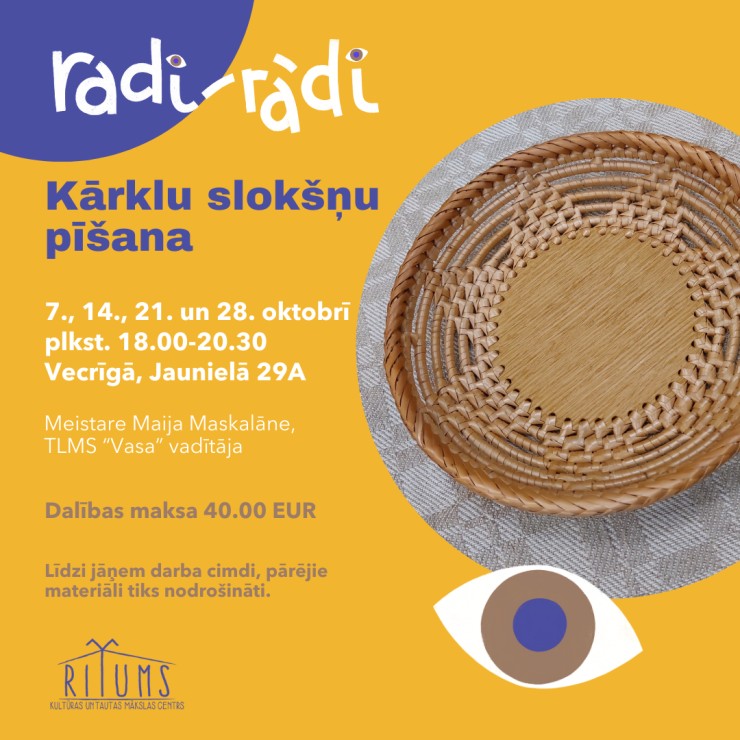 Izrādes "Kārklu slokšņu pīšanas meistarklase" attels