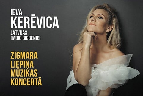 Izrādes "Latvijas Radio bigbends un Ieva Kerēvica | Zigmara Liepiņa mūzika" attels
