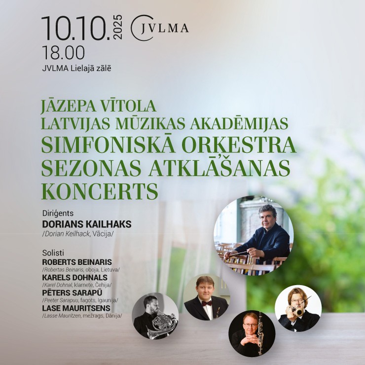 Izrādes "Jāzepa Vītola Latvijas Mūzikas akadēmijas simfoniskā orķestra sezonas atklāšanas koncerts" attels