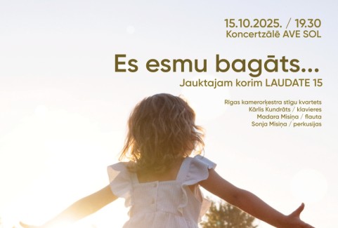 Izrādes "Es esmu bagāts… / jauktajam korim LAUDATE 15" attels