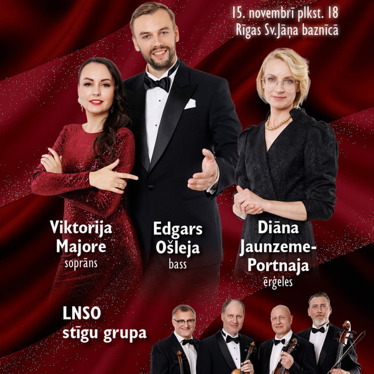 Izrādes "Koncerts stīgām un ēģelēm sveču gaismā “Tev, Latvija” / E. Ošleja, V. Majore" attels