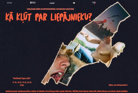 Image of the event "“Kā kļūt par Liepājnieku?” staigājamā izrāde ar nepieradinātiem muzikāliem subjektiem"