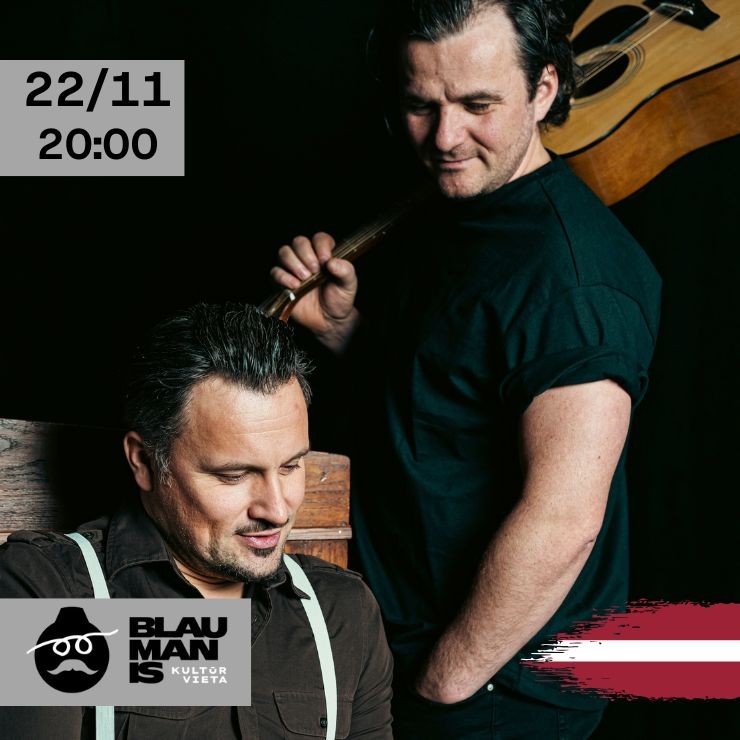Izrādes "Muzikāli dzejiskais duets GRABULIS / kultūrvietā BLAUMANIS" attels
