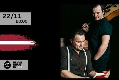 Izrādes "Muzikāli dzejiskais duets GRABULIS / kultūrvietā BLAUMANIS" attels