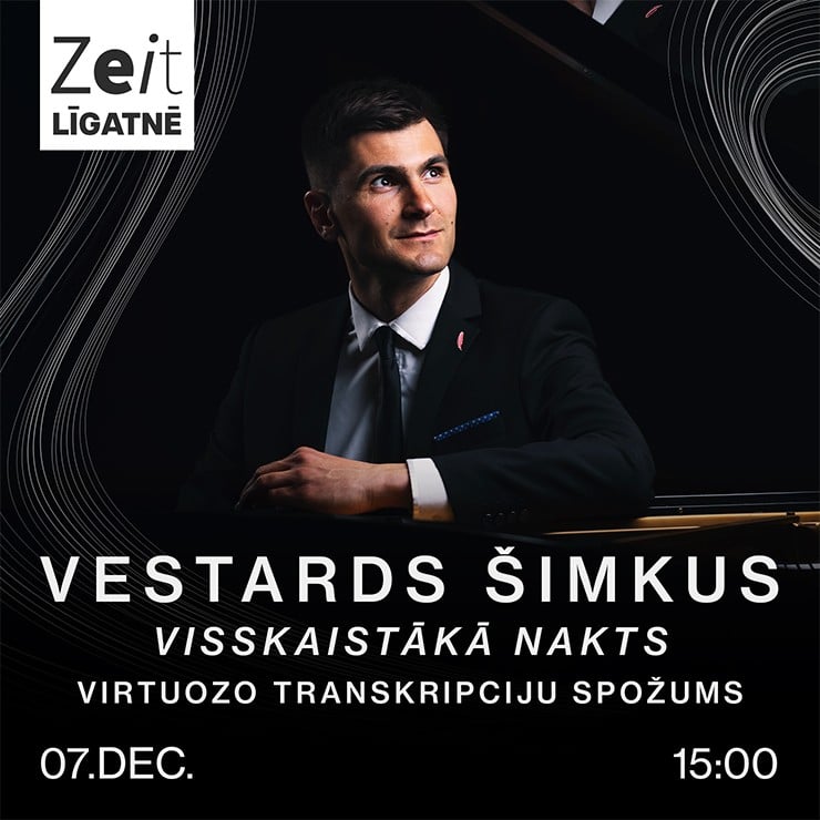 Izrādes "VESTARDS ŠIMKUS | Visskaistākā nakts | Virtuozo transkripciju spožums" attels