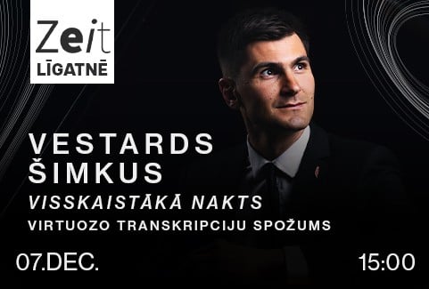 Izrādes "VESTARDS ŠIMKUS | Visskaistākā nakts | Virtuozo transkripciju spožums" attels