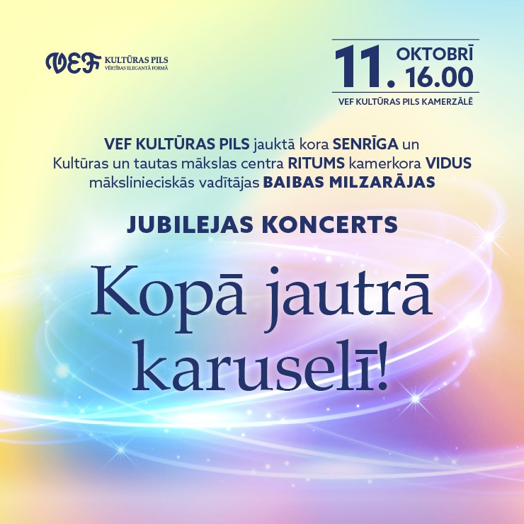 Izrādes "Kordiriģentes Baibas Milzarājas jubilejas koncerts | KOPĀ JAUTRĀ KARUSELĪ!" attels