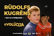 Meklēšanas rezultāta izrādes "RŪDOLFS KUGRĒNS Stand up komēdijas izrāde EVOLŪCIJA" attels