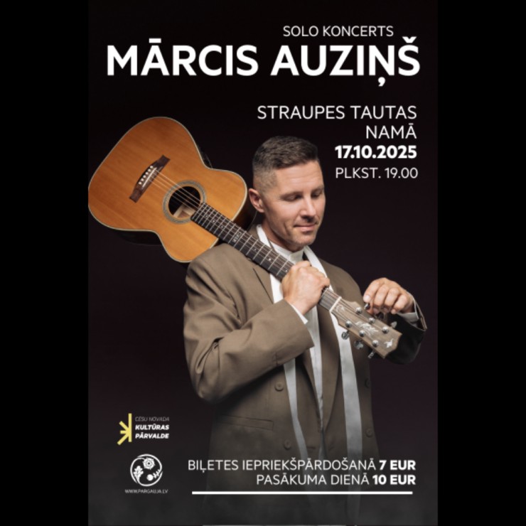 Izrādes "MĀRCIS AUZIŅŠ | Solo koncerts" attels