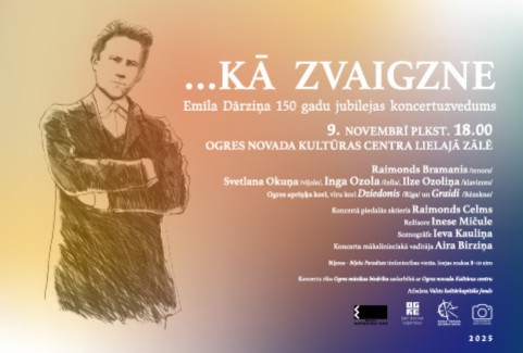 Izrādes "Emīla Dārziņa 150 gadu jubilejas koncertuzvedums ...KĀ ZVAIGZNE" attels