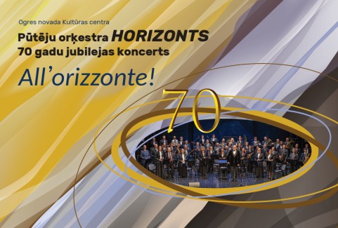 Izrādes "Pūtēju orķestra HORIZONTS 70 gadu jubilejas koncerts ALL'ORIZZONTE" attels