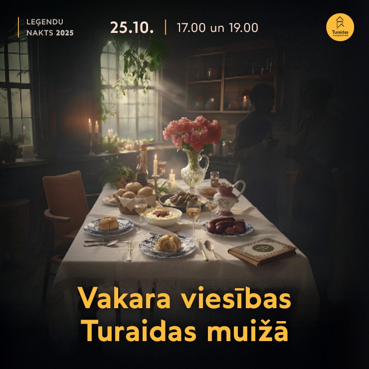 Izrādes "Gastronomisks piedzīvojums "Vakara viesības Turaidas muižā" | Leģendu nakts" attels
