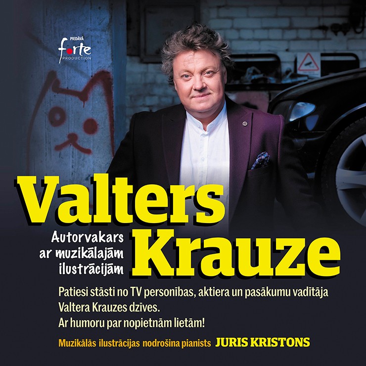 Izrādes "Valters Krauze/ Ar humoru par nopietnām lietām/" attels