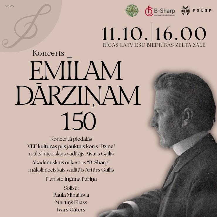 Izrādes "Emīlam Dārziņam 150" attels